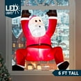 thumbnail image 2 of Papá Noel inflable navideño de 180 cm para escalar con luces LED, 2 of 7
