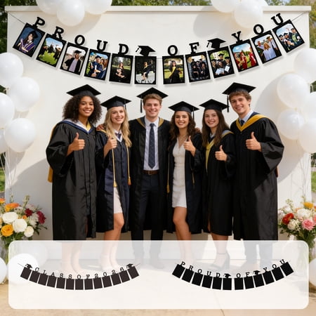 Ufehgfjh Congratulations Graduate Banner Graduation Banners 2026 Graduation Banners for the Class of 2026 Prouds of You Graduation Banners 6-Inch Photo Banners