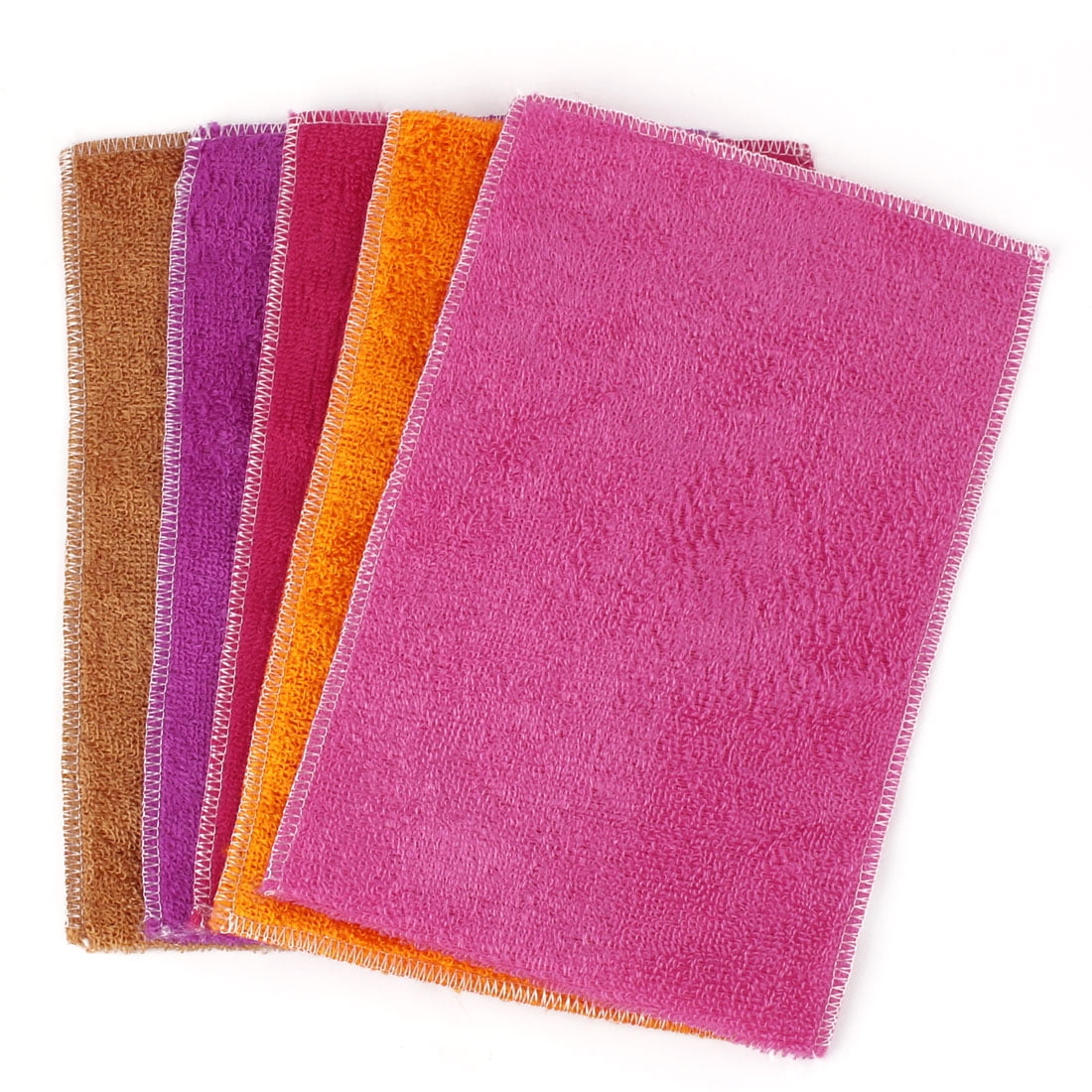 Household Kitchen Fiber Dish Washing Towels Assorted Color 30cm x 20cm