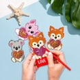 thumbnail image 4 of Valentines Day Cards Gift Set, 18 Pack DIY Candy Jar Greeting Cards with Animal Design & Heart Shaker Pouches - Valentine Gifts Exchange for Classroom Party Favors, 4 of 9