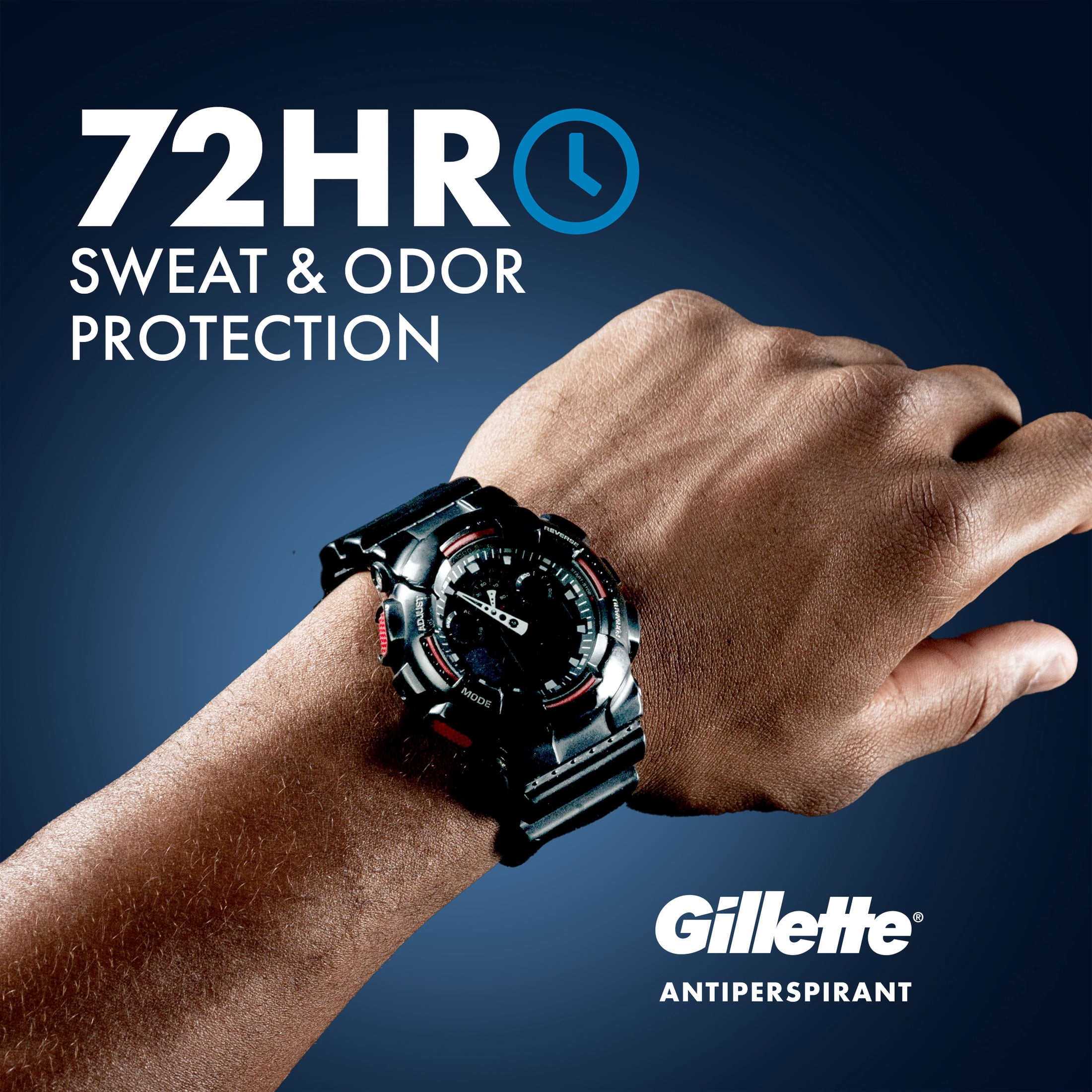 Gillette Clear Gel Antiperspirant and Deodorant for Men Rustic Vanilla Scent 3.8 oz