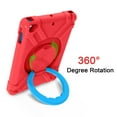 thumbnail image 6 of iPad 9.7 inch 5th/6th Gen 2017/2018 Case with Screen Protector, iPad Air 1 & 2 Case, iPad Pro 9.7 Case, Dteck Shockproof Heavy Duty Protective Cover Built-in 360 Rotating Kickstand, Red/Blue, 6 of 11