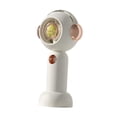 thumbnail image 3 of Ventilador de escritorio portátil con nebulización, mini ventilador recargable con ajuste de 3 velocidades. Blanco, 3 of 9