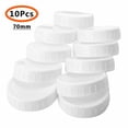 thumbnail image 3 of 20Pcs Plastic Storage Caps Lids Ribbed for 70mm Standard Regular Mouth Mason Jar Bottle, 3 of 4