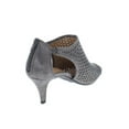 thumbnail image 2 of STYLE & COMPANY Womens Gray Side Cutouts Perforated Padded Haddiee Round Toe Kitten Heel Zip-Up Shootie 8 M, 2 of 2