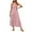 Pink dresses, variant on Wycnly Dresses for Women 2025 Summer Beach Fashion Elastic Waist Spaghetti Strap Flowy Ruffle Swing Boho Long Dresses Solid Sleeveless Square Neck Maxi Formal Dresses for Women Pink XXXXXL