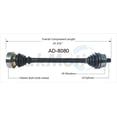 thumbnail image 1 of Trak Motive AD-8080 Cv Axle Shaft, 1 of 4