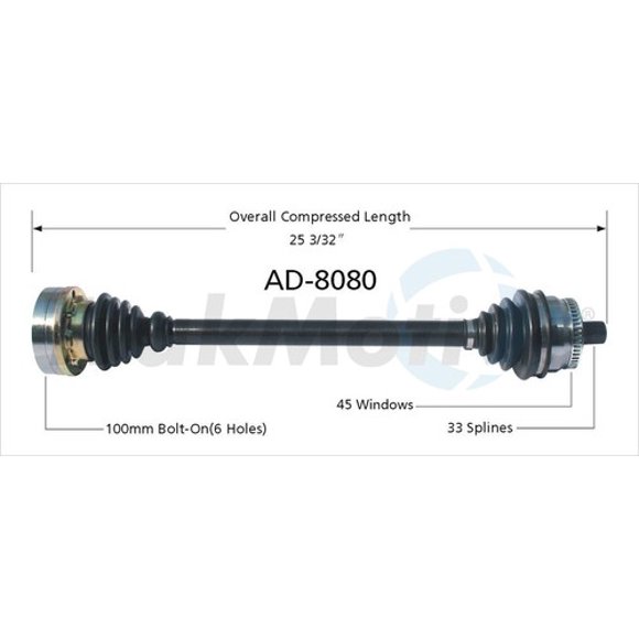 Trak Motive AD-8080 Cv Axle Shaft