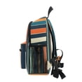thumbnail image 4 of FORMRS School Backpack with Front Zippered Pocket 12" Student Travel Daypack, Navy Blue Stripes, 4 of 6