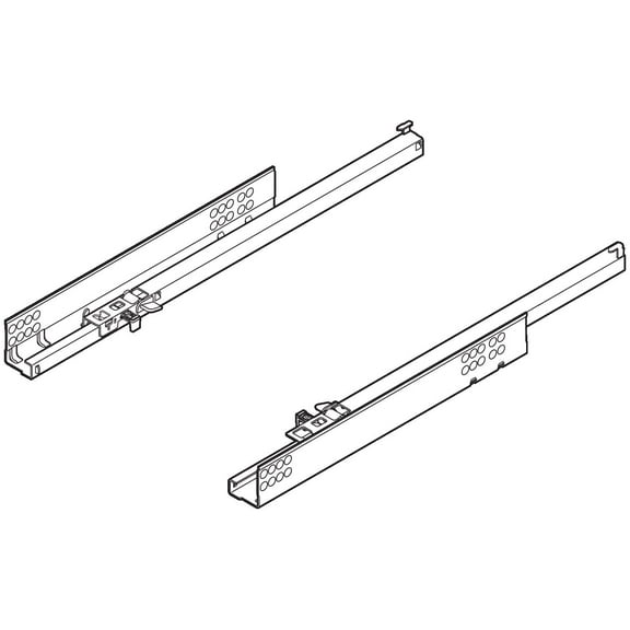 Blum 554H5330b 21" Soft-Close 7/8" Extension Zinc Tandem Edge Drawer Slide