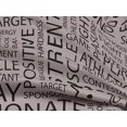 thumbnail image 5 of oneOone Rayon Black Fabric Writing Font Craft Projects Decor Fabric Printed By The Yard 56 Inch Wide, 5 of 5