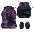 thumbnail image 7 of TSOVTHRID Panther Butterfly Black Print 4 PCS Gaming Chair Covers Stretchable Computer Chair Cover with Armrest Slipcovers Anti-Slip Universal Rotating Armchair Covers, 7 of 7