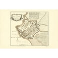 thumbnail image 2 of Jefferys 18x14 White Modern Wood Framed Museum Art Print Titled - S. America Cayenne Fort St Michael French Guiana, 2 of 4