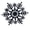 Navy Blue, variant on 20-Count White Glitter Snowflake Christmas Ornaments, 3.9", by Holiday Time