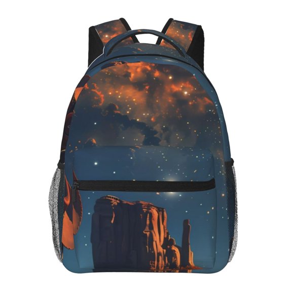 Vsdgher Cowboy Boots Under Starry Sky for Laptop Backpack,Travel Backpack Outdoor Activities Bag Daypack for Travel Hiking Shopping & Daily-One Size