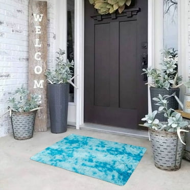 Puntoco Clearance Soft Rugs Anti-Skid Shaggy Area Rug Dining Room Home Bedroom Carpet Floor Light blue