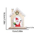 thumbnail image 3 of LSLJS Christmas Wooden House Decorations for Desktop Table Party Festive Decoration, 3 of 6