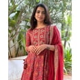 thumbnail image 4 of Aizza Trends Ensemble Kurti de Travail pour Femmes avec Blocage à la Main et Broderie à la Main, Pantalon et Dupatta, 4 of 4