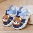 thumbnail image 2 of Gubotare Baby Sandals Baby Boys Girls Squeaky Sandals Non-Slip Soft Rubber Sole Closed Toe Summer Outdoor Shoes Toddler First Walkers Size 6.5 (Blue,Toddler 6.5), 2 of 7