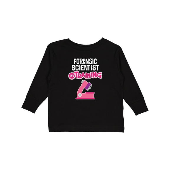 Inktastic Future Forensic Scientist In Training Girls Long Sleeve Toddler T-Shirt