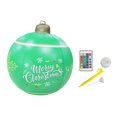 thumbnail image 2 of Luz de bola inflable de Navidad 60cm Adorno colgante para fiesta de año nuevo festivo Verde Soledad Pelota Inflable, 2 of 6