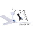 thumbnail image 3 of 19.6inch USB Fan Camping Tent Fan for Outdoor and Home Ceiling USB Rechargeable 5V 1.5-2A, 3 of 8
