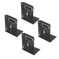 thumbnail image 2 of Metal Bookends, Book Ends Portable Anti Slip Black Rounded Edge  For Office For Desktop For Study Room Triumphal Arch, 2 of 8
