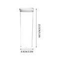 thumbnail image 2 of Yonrjhukm Airtight Food Storage Container for Grains, Spices, Snacks, and Dried Foods, Clear Plastic Kitchen Storage Tank with Four-Sided Locking Lid for Maximum Freshness, 2 of 2