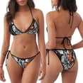 thumbnail image 3 of Fotbe Four Running Horses Traje de Baño para Mujer de Dos Piezas – Bikini Sexy de Tirantes Tipo Halter con Diseño Triangular, 3 of 6