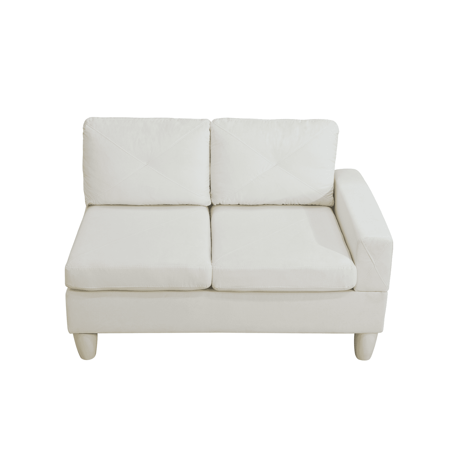 Hommoo Sofa Set,Massa Flannel 4-Piece Couch Living Room Sofa Set,Sectional Couches for Living Room,Beige
