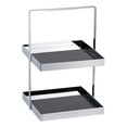 thumbnail image 1 of Cateissary Estante de almacenamiento de cocina de 2 niveles para el hogar, baño, dormitorio, baño, sala de estar, maquillaje, aperitivos, Almacenamiento y organización del hogar Negro Tipo 1, 1 of 6