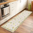 thumbnail image 2 of Summer Lemons 2'x6' Runner Rugs for Hallway Kitchen Bedside Non Slip Washable, Pastoral Tropical Fruits Burlap Entryway Rug Runners with Rubber Backing, Long Carpet Runner for Laundry Room, 2 of 8