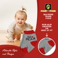 thumbnail image 3 of Peak 2 Peak Unisex Infant, Baby and Toddler 6-Pack Bear Ankle Socks - 0-6 Months, 3 of 5