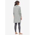 thumbnail image 2 of ellos Women's Plus Size Funnel-Neck Lounge Sweatshirt Tunic - 18/20, Marled Grey, 2 of 6