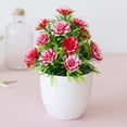 thumbnail image 3 of Grandest Birch 17 Flowers Simulation Bonsai Non-fading Realistic Plastic Balcony Miniature Fake Potted Plants for Office, 3 of 8