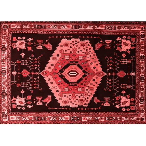 Ahgly Company Indoor Rectangle Persian Red Traditional Area Rugs, 2' x 3'