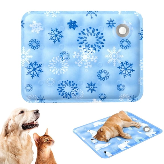 2026 Upgraded Water-Fillable Pet Cooling Mat, Reusable Washable Gel Coolings Mat for Dogs and Cats Indoor Outdoor