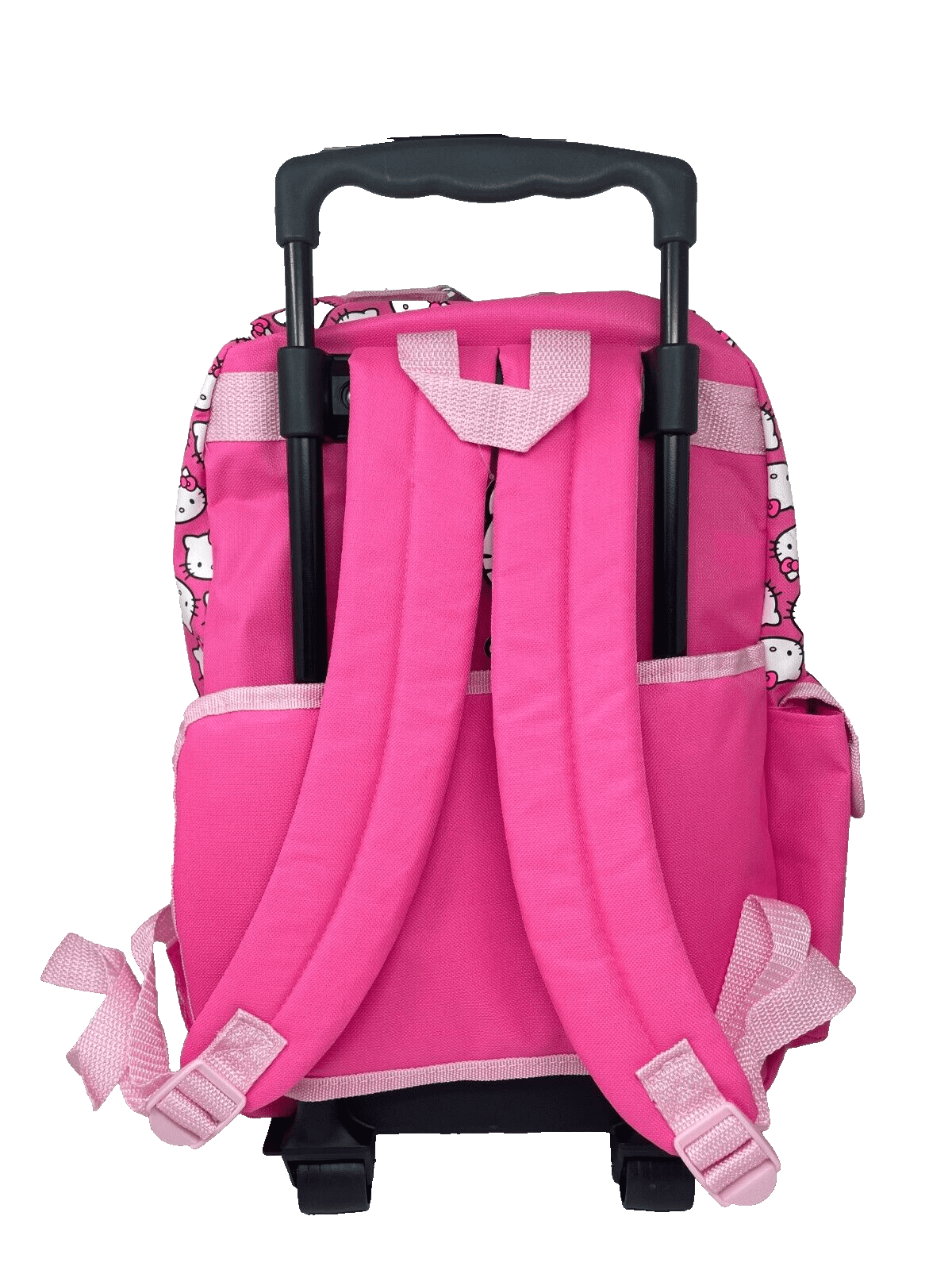 Hello Kitty Shinny Pink 16 inch Rolling Large Backpack