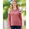 thumbnail image 4 of Women's Long Sleeve Fanatic Tee - Power Pink/ Slate/ White - S, 4 of 5