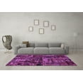 thumbnail image 3 of Ahgly Company Indoor Rectangle Patchwork Purple Transitional Area Rugs, 5' x 8', 3 of 4
