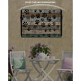 thumbnail image 6 of Outdoor TV Cover 52 to 55 Inch Weatherproof, Farmhouse Vintage Waterproof TV Screen Protector for Outside Decor with Zipper and Pocket 52"L x 30"H , Pet Dog Paws Wood Texture Brown, 6 of 7