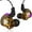 D, variant on EGYMEN QKZ AK6 Sports Earphones In-ear Wired Headset with Mic Bass Stereo Sound Mobile Phone Earbuds Noise Isolating Ear Monitors