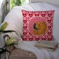 thumbnail image 3 of Carolines Treasures SS4502PW1414 Chow Chow Hearts Love and Valentines Day Portrait Fabric Decorative Pillow  14Hx14W, 3 of 4