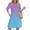 B303 Purple plus size summer dresses clearance under $5, variant on Women Dresses under $10! Cagogo Womens Pleated Front Dresses Summer Casual Short Sleeve Gradient Color Tunic Midi Dress Loose Trendy T-Shirt Beach Short Dress with Pockets