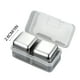 thumbnail image 4 of Fiudx Piedras de Hielo para Whisky, Cubos Reutilizables de Acero Inoxidable para Enfriar, Juego de 8, Aptos para Uso Alimentario, Sin Diluir, para Whisky, Vino, Cerveza, Refrescos y Fiestas de Cumple, 4 of 5