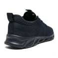 thumbnail image 3 of Mens Shoes Casual Sneakers Low Top Walking Shoes Breathable Mesh Sport Shoes Black Size 7, 3 of 8