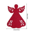 thumbnail image 1 of 4 Pieces Christmas Spoon Fork Holder Reusable Xmas Themed Portable Reusable Tableware Flatware Cutlery Cloth Organizer Pocket Accessories, 1 of 5