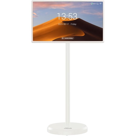 StandbyMe 22 Inch 1080p Portable tv Built-in Camera, Portable Touch Screen Monitor Rollable Tablet TV, Wireless TV on Wheels Touchscreen Built-in Battery(6-8H) (Without Camera)