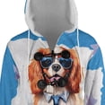 thumbnail image 4 of Happy Father's Day Best Cavalier King Charles Spaniel Cool Dad Ever All Over Print 3D Hooded Duffle Toggle Coat Dog Lover Gifts - 12007, 4 of 6
