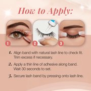 (3 pack) Ardell Naked Lashes 420 Multipack, Lightweight Natural False Eyelashes with Invisiband, 4 Pairs